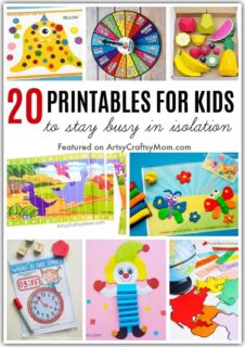 20 Printables to keep Kids Busy during Isolation