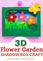 3D Flower Garden Shadow Box Craft