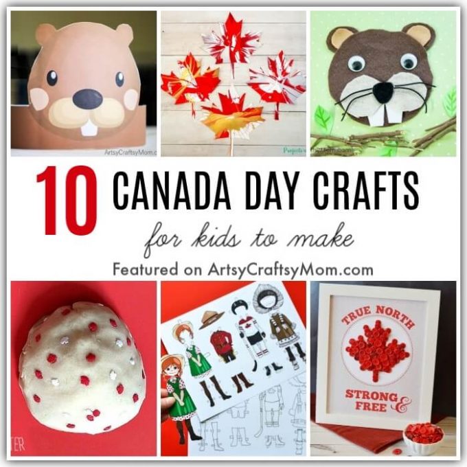 It's Canada Day on July 1st and we're celebrating with some easy and creative Canada Day Crafts for Kids! Let's learn about maple leaves, inukshuks & more!