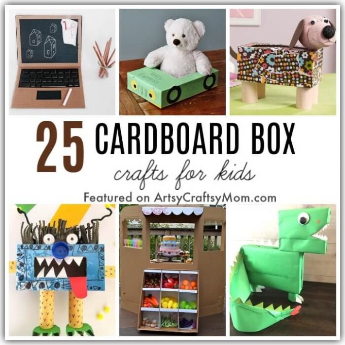 Don't let a single box go to waste - check out these Awesome Things to make with Cardboard Boxes instead! Whatever the box size, we have a craft for you!
