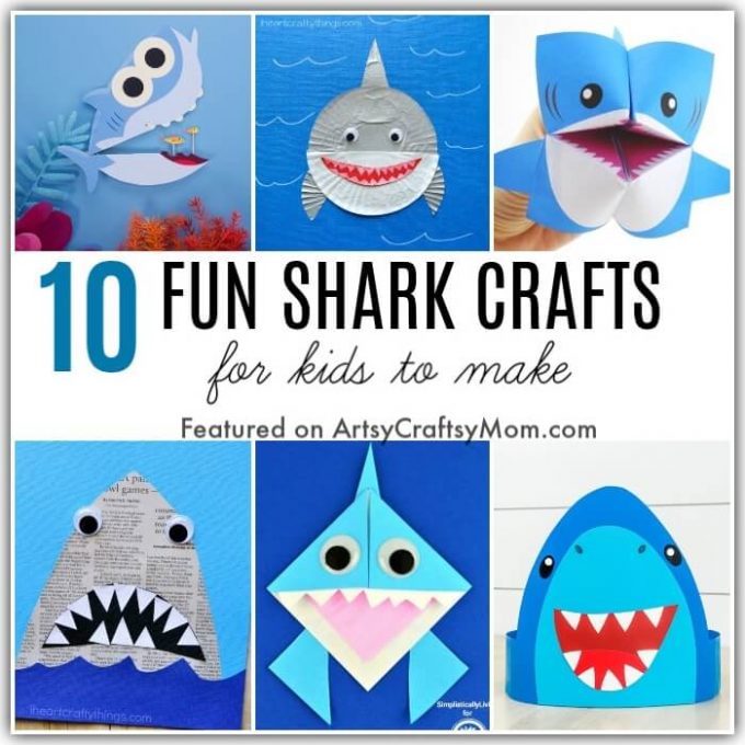 Did you know that 14th July is Shark Awareness Day? Celebrate this special creature with some fun and easy shark crafts for kids - even the little ones!