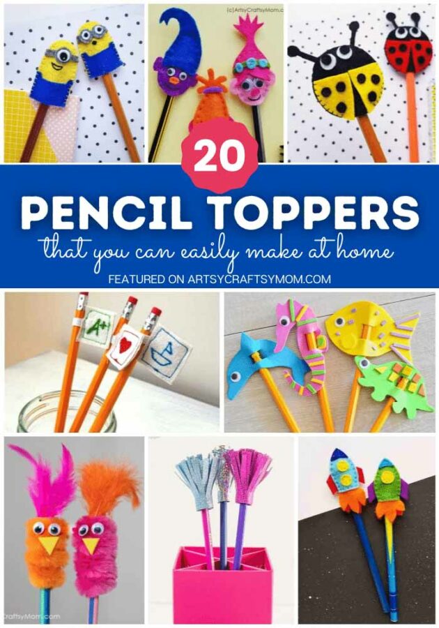 20 DIY Pencil Toppers for Kids to Make 1