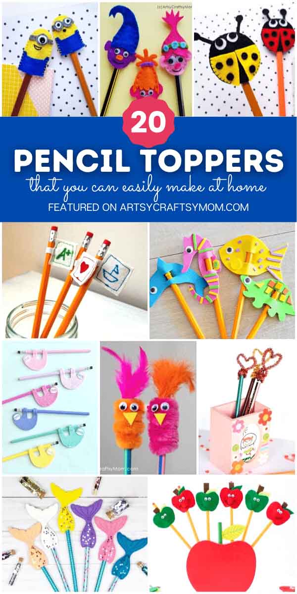 20 DIY Pencil Toppers for Kids to Make 2