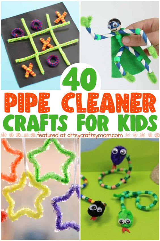 The 40 Best Pipe Cleaner Crafts for kids | ArtsyCraftsyMom