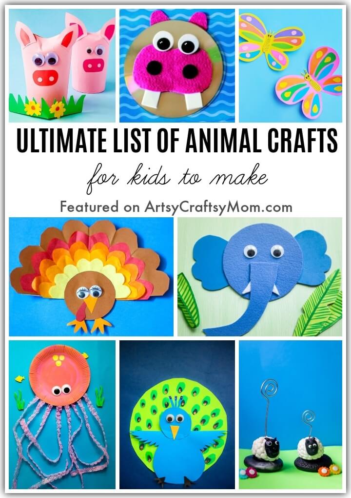 100+ Animal Crafts for Kids to celebrate World Animal Day!