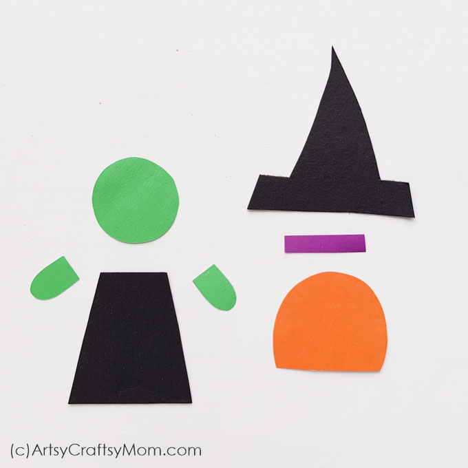 Halloween Characters Bookmark Step 4