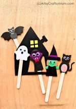 DIY Halloween Character Bookmarks