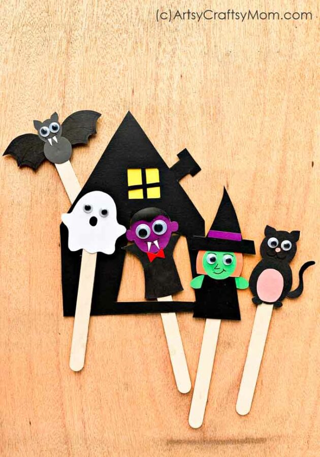 Halloween Characters Bookmark Vertical 1