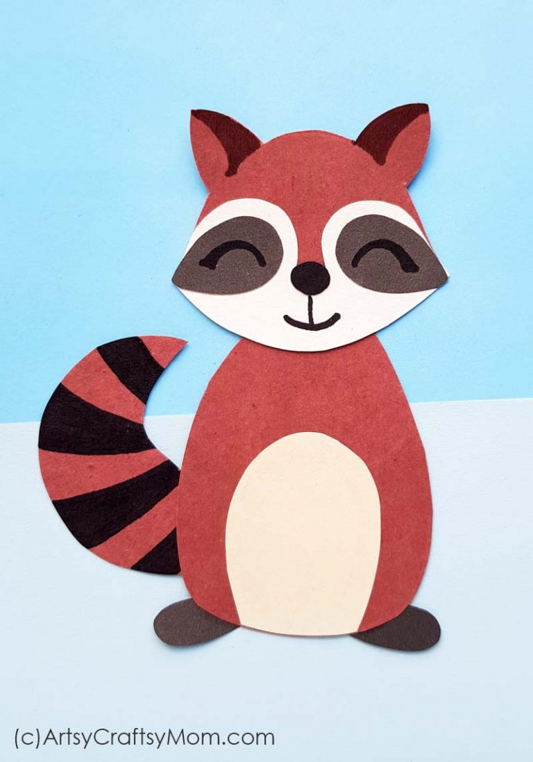 printable-racoon-paper-craft-free-template