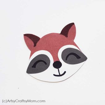 Printable Racoon Paper Craft + Free Template