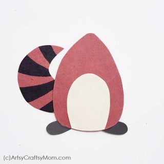 Printable Racoon Paper Craft + Free Template