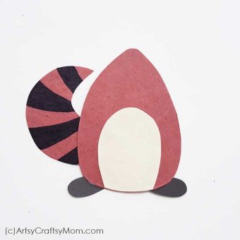 Printable Racoon Paper Craft + Free Template