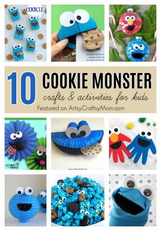 10 Fun Cookie Monster Crafts for Kids - Artsy Craftsy Mom