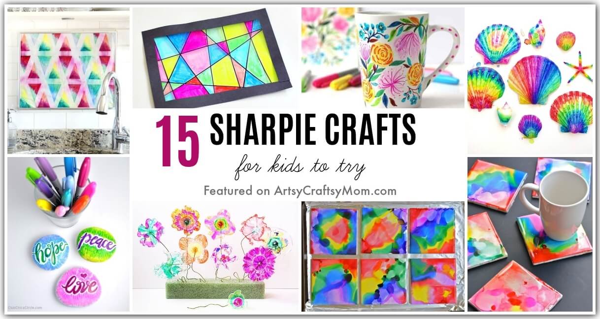 20 fun Sharpie Projects  Sharpie crafts, Sharpie projects, Sharpie