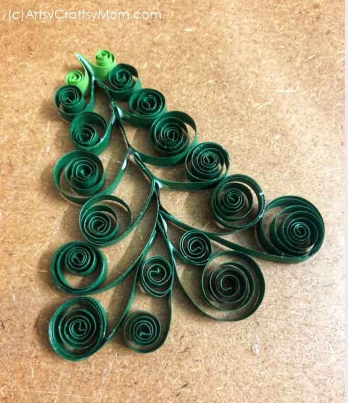 V Scroll Quilling Christmas Tree 2