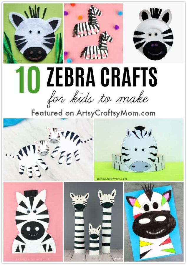 Let's learn more about our black and white friends with these simple zebra crafts for kids! Perfect for International Zebra Day on 31st Jan!
