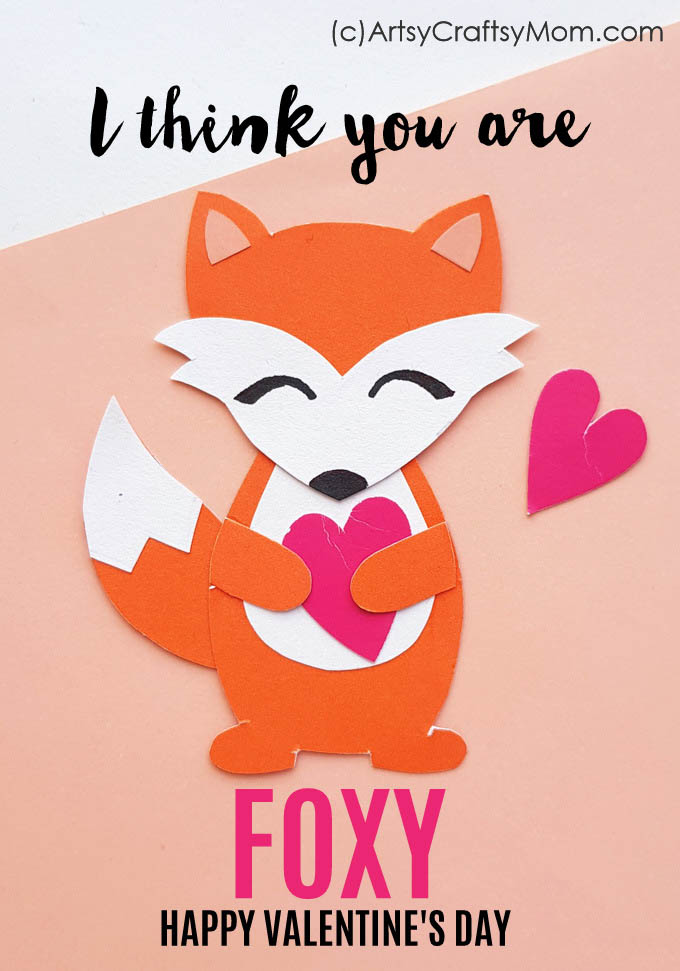 This Heart Fox Valentine Craft is just what your loved one needs to see this year, to make up for all the social distancing we're having!