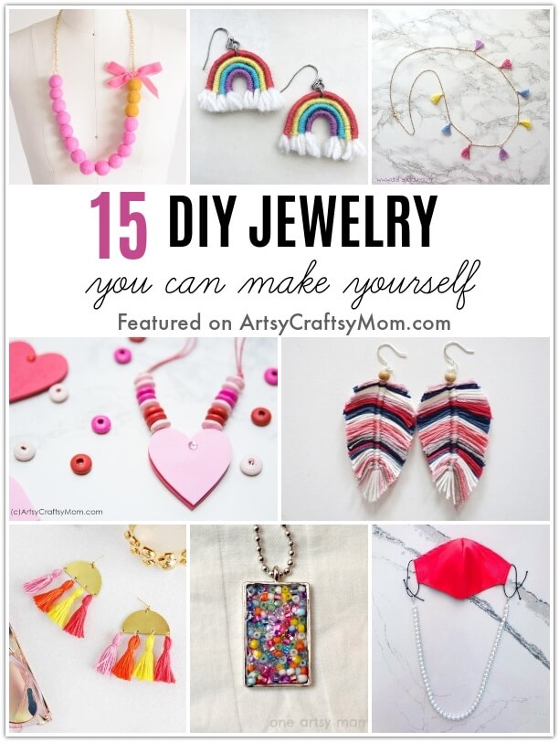 Stay on trend with these Gorgeous DIY Jewelry You can make Yourself! Get yourself a unique look with these custom-made pieces or gift them!