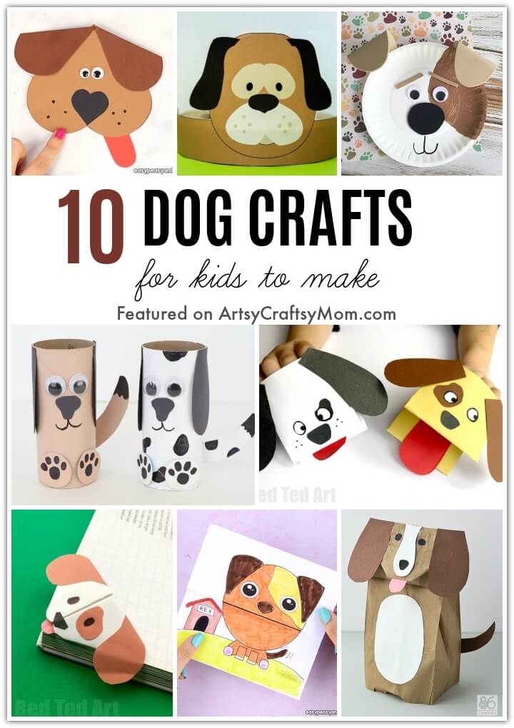 25 Dog Crafts For Kids To Make - Photos
