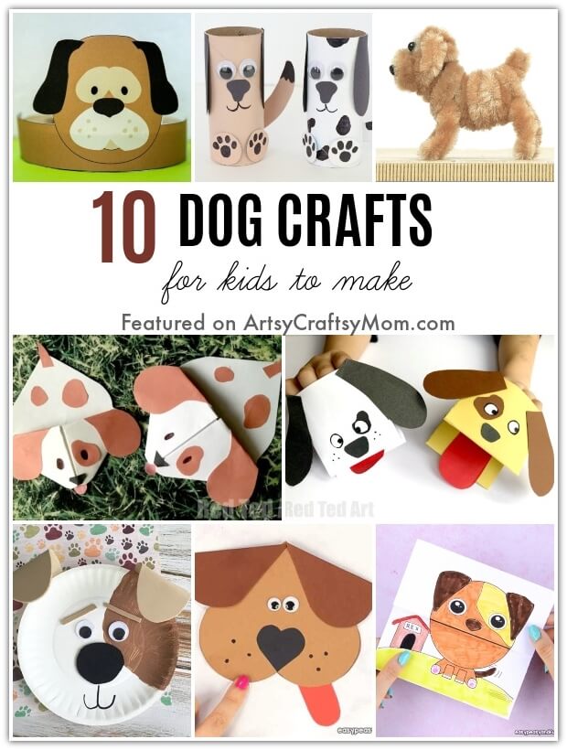Who doesn't love dogs? These easy Dog Crafts for Kids are perfect to celebrate man's best friend, especially since 23rd March is Puppy Day!