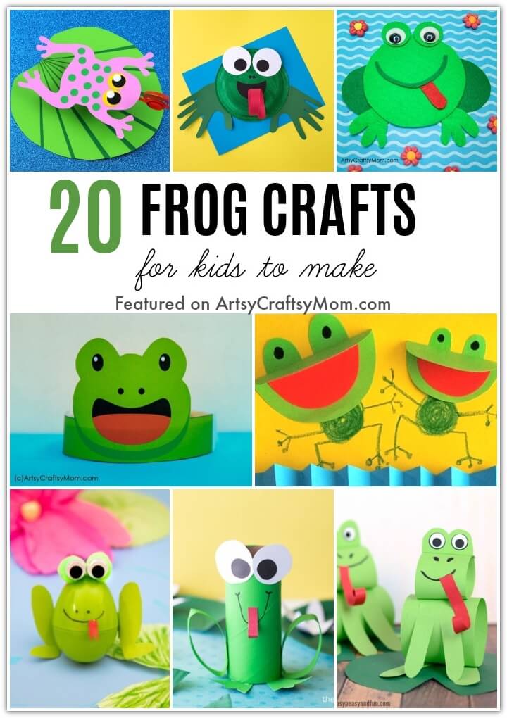 15 Ways To Make Easy Frog Art And Crafts For Preschoolers - DIY ART PINS