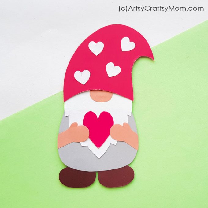 This Adorable Heart Gnome Craft is perfect to send across a message to a loved one who's far away - sure to melt anyone's heart!