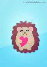 Cute and Easy Heart Hedgehog Craft for Kids