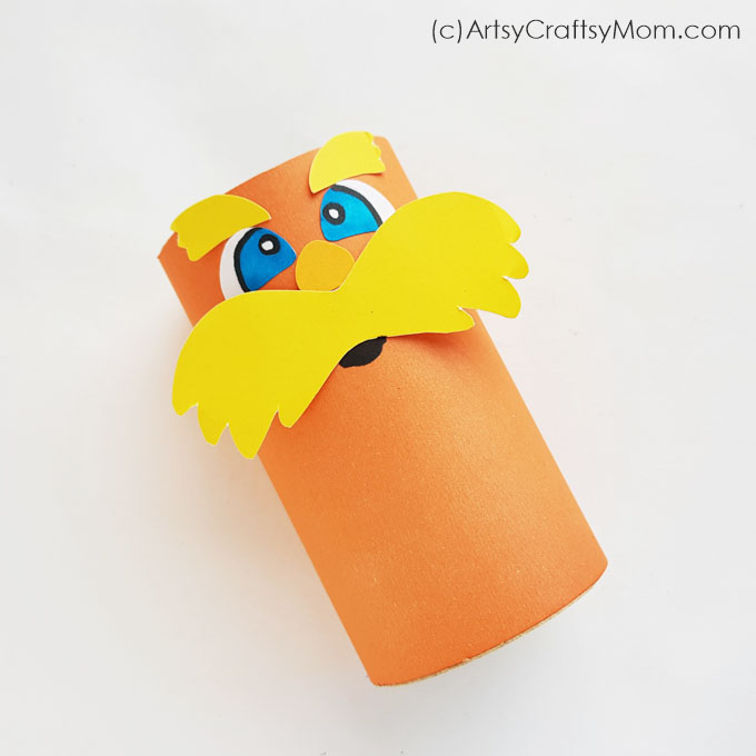 This easy Toilet Paper Roll Lorax Craft is a great way to encourage kids to think about the environment & how they can do their bit to help!