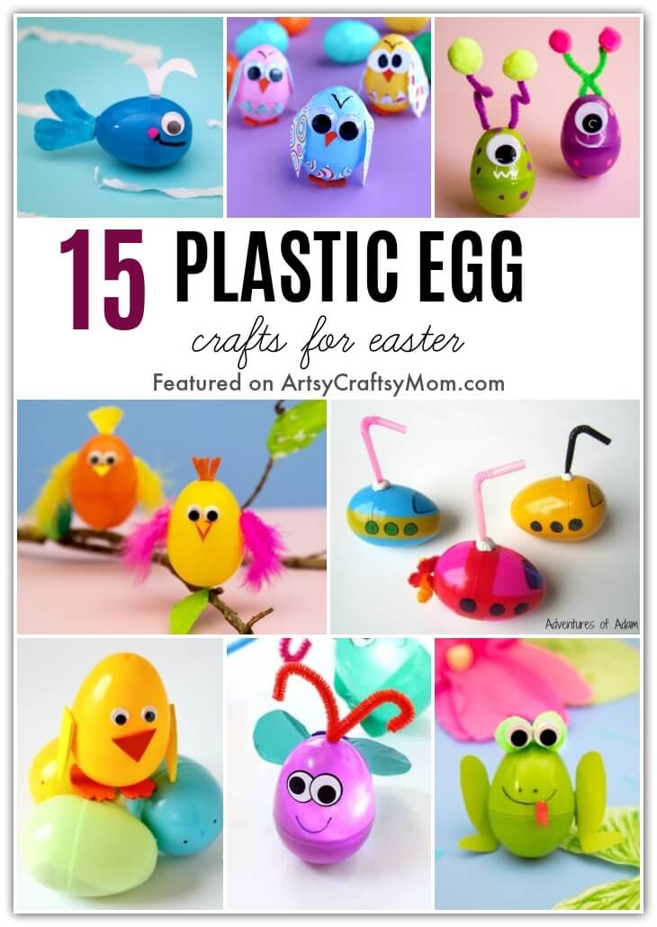 plastic easter egg crafts