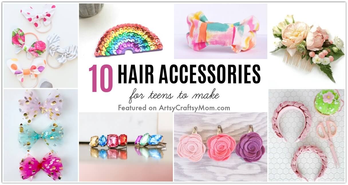 DIY Hair Accessories Handmade Ideas, 3 DIY Cute and Easy Hair Accessories  for School