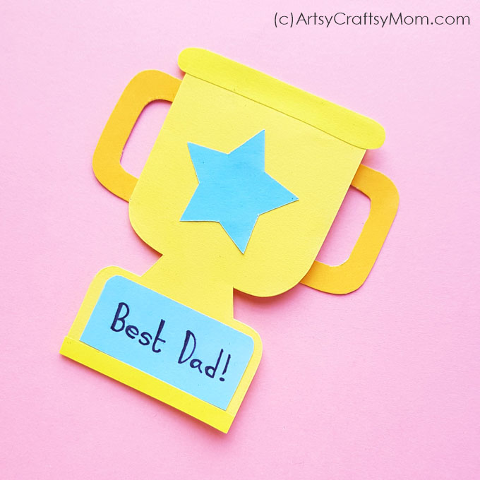 Dads deserve an award for all that they do, which is why we've got a DIY Father's Day Trophy Card that you can make and gift your superhero!