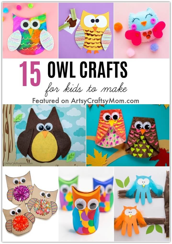 TP Roll Owl Pillow Boxes - Fun Crafts Kids