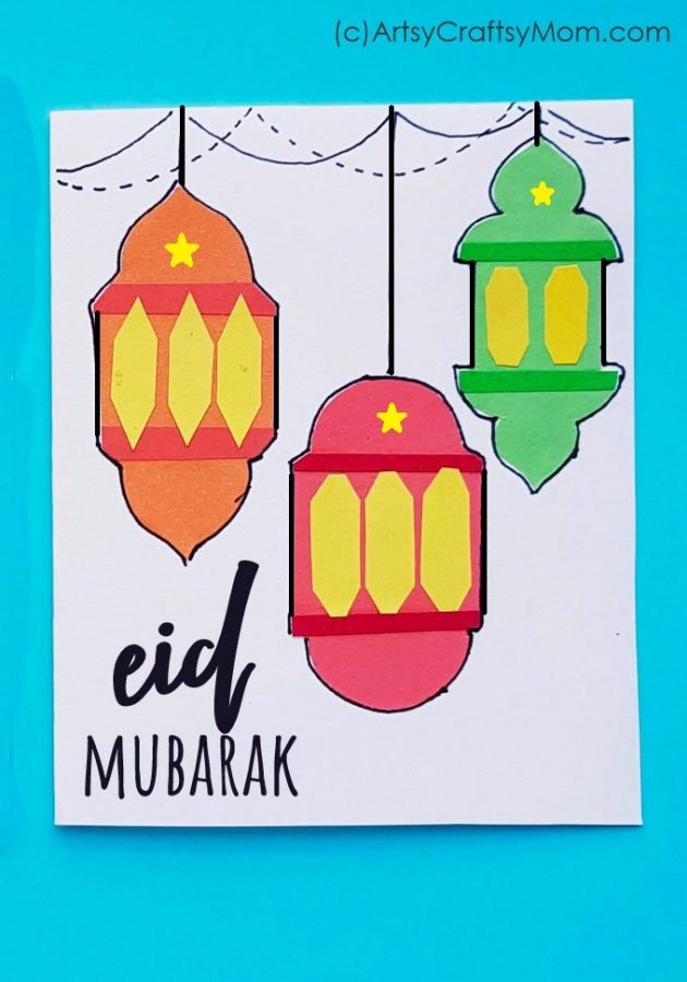Eid Ramadan Lantern Card Pin 1 2