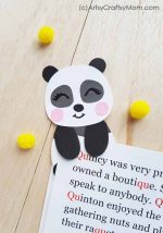 DIY Panda Hug Bookmark
