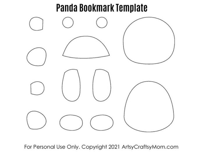 Aren't pandas the cutest? Now this panda hug bookmark will become your favorite way to mark your place in your latest read! Make them for your friends too!