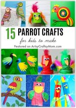 15 Pretty Parrot Crafts for Kids