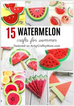 15 Wonderful Watermelon Crafts for Summer