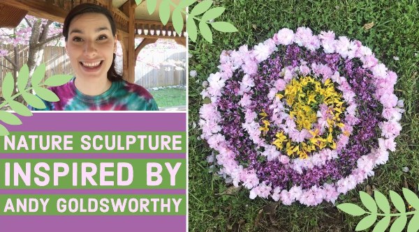 Turn nature into art with these amazing Andy Goldsworthy Art Projects for Kids! Get inspired to go out, pick up something & turn it into something beautiful!