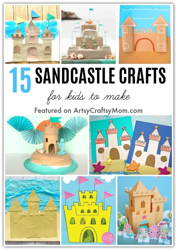 Sand castle in beach design Royalty Free Vector Image
