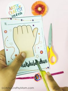 Free Printable Rakhi Card | DIY Rakshabandhan Card