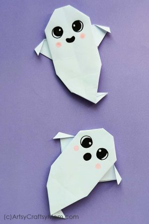 Easy Origami Ghost Craft For Kids | Halloween Craft
