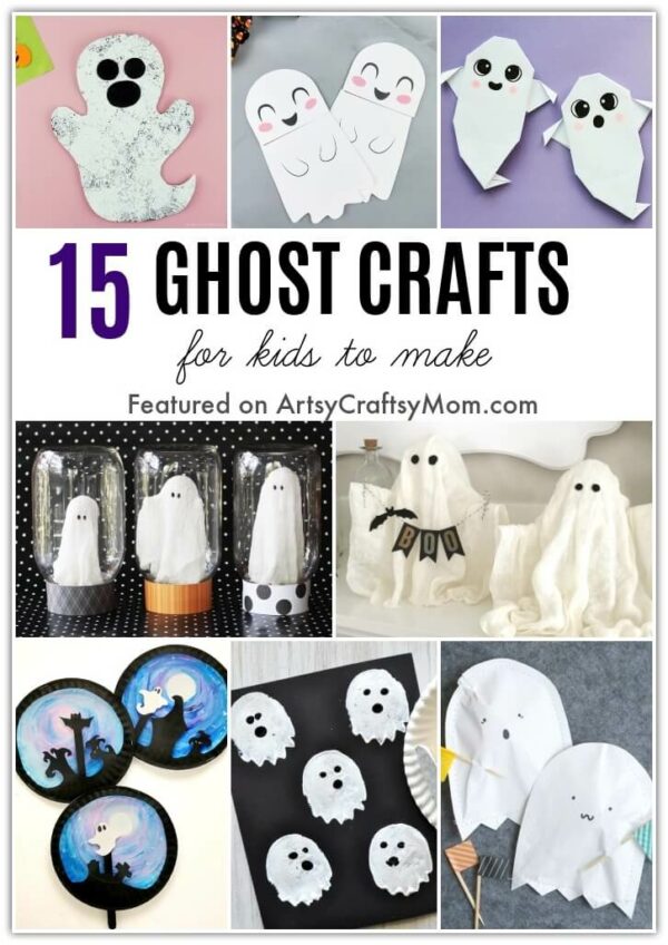 15 Cute and Goofy Ghost Crafts for Kids