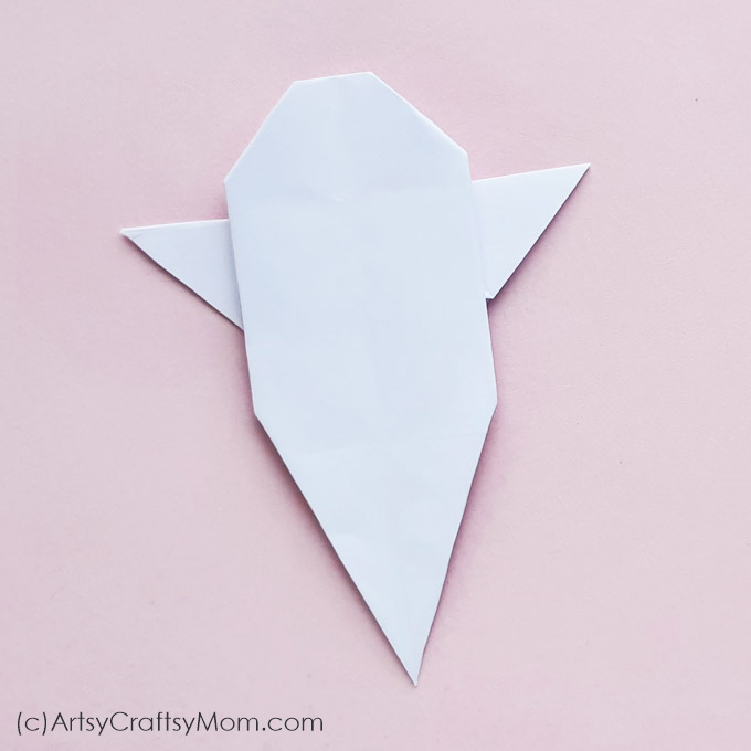 Origami Glost Craft Step 13