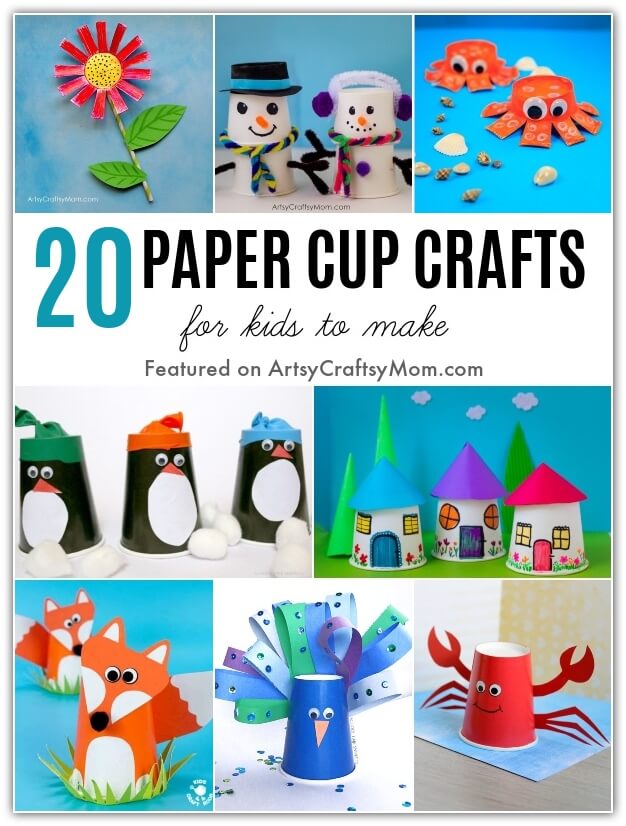 These Easy and Fun Paper Cup Crafts for Kids show us how versatile paper cups are when it comes to crafting! Great projects for kids of all ages.