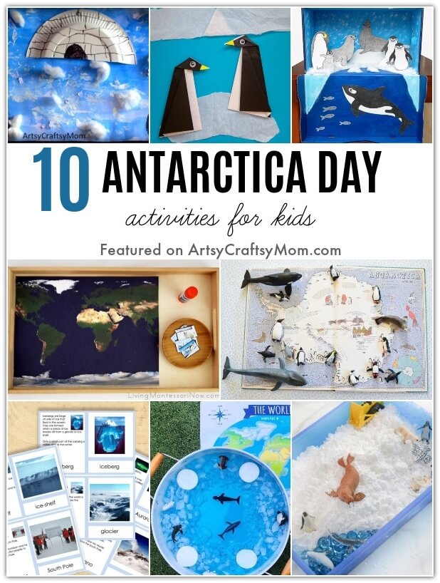 It's Antarctica Day on the 1st of December and we're all set to learn about this continent with some awesome Antarctica Day Activities for Kids!