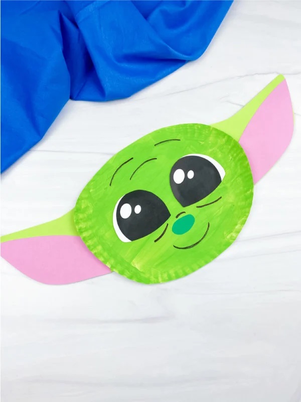 Paper Plate Baby Yoda Craft for kids image