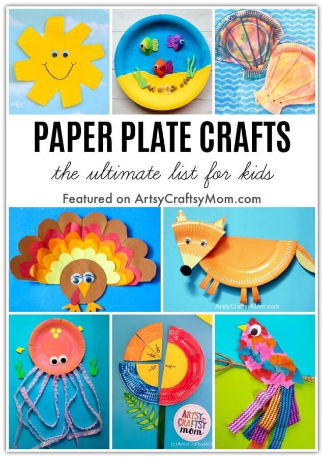Our Ultimate List of 100+ Paper Plate Crafts for Kids proves that there is absolutely nothing you can't make with a handful of plain paper plates!