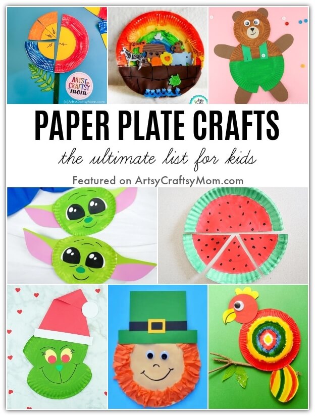 Our Ultimate List of 100+ Paper Plate Crafts for Kids proves that there is absolutely nothing you can't make with a handful of plain paper plates!