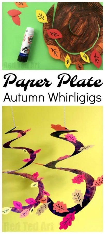 Paper Plate Whirligig Fall
