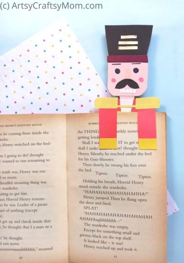 Bring alive the popular holiday show with this cute DIY Nutcracker Bookmark for Christmas! Perfect to give as gifts or catch up on holiday reading!